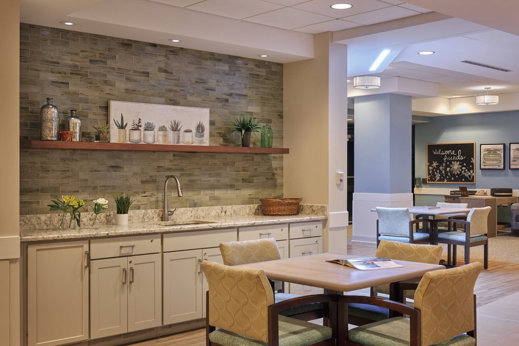 Activity sink and counter in a memory care household