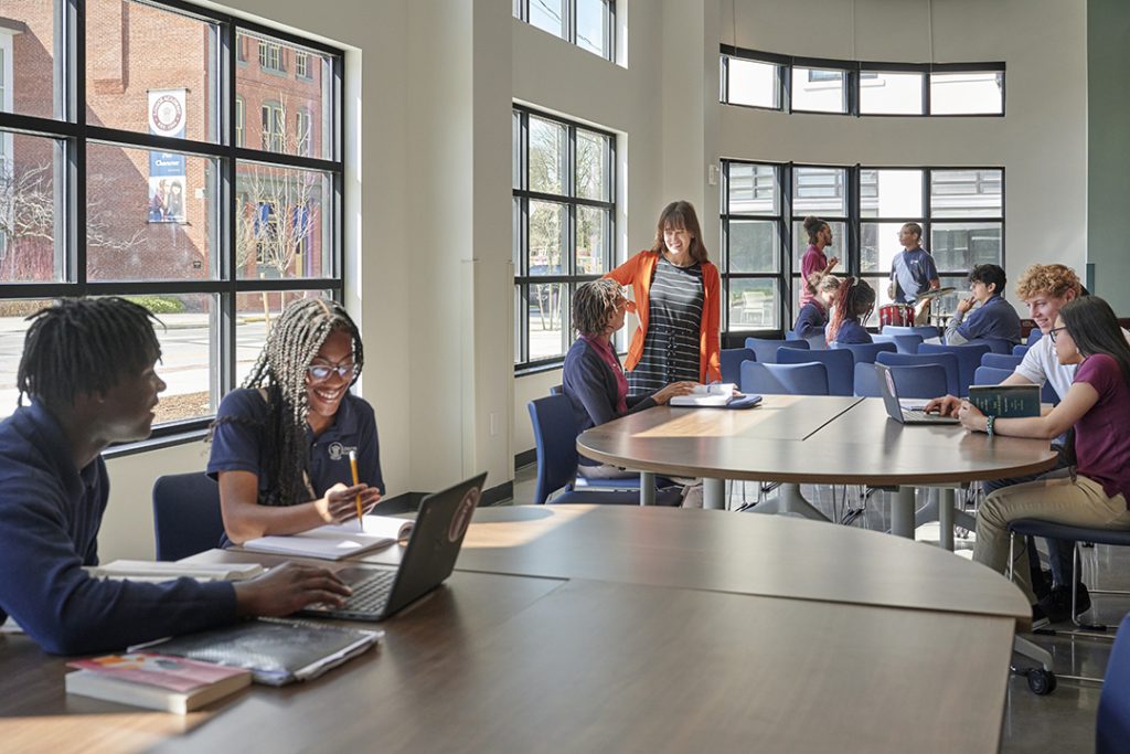 This classroom space can also be utilized for community events