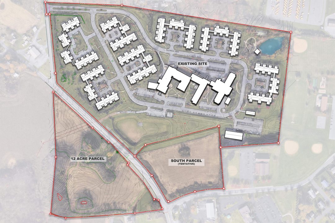 Aerial Map with Existing Buildings