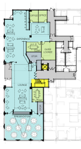 Example of a space planning floor plan.