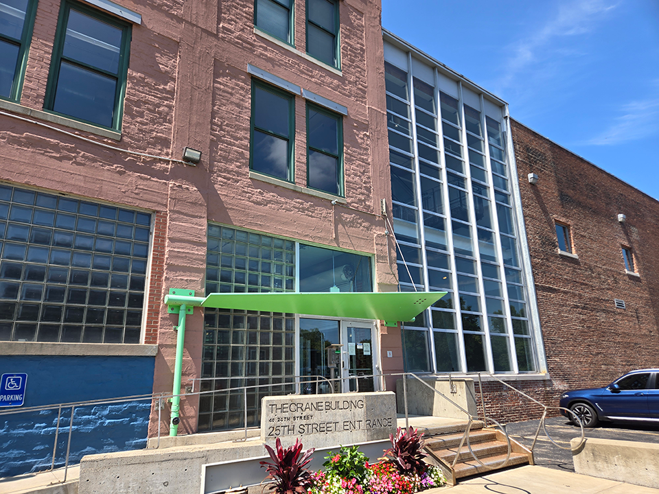 Our new home in the Crane Building in Pittsburgh's Strip District