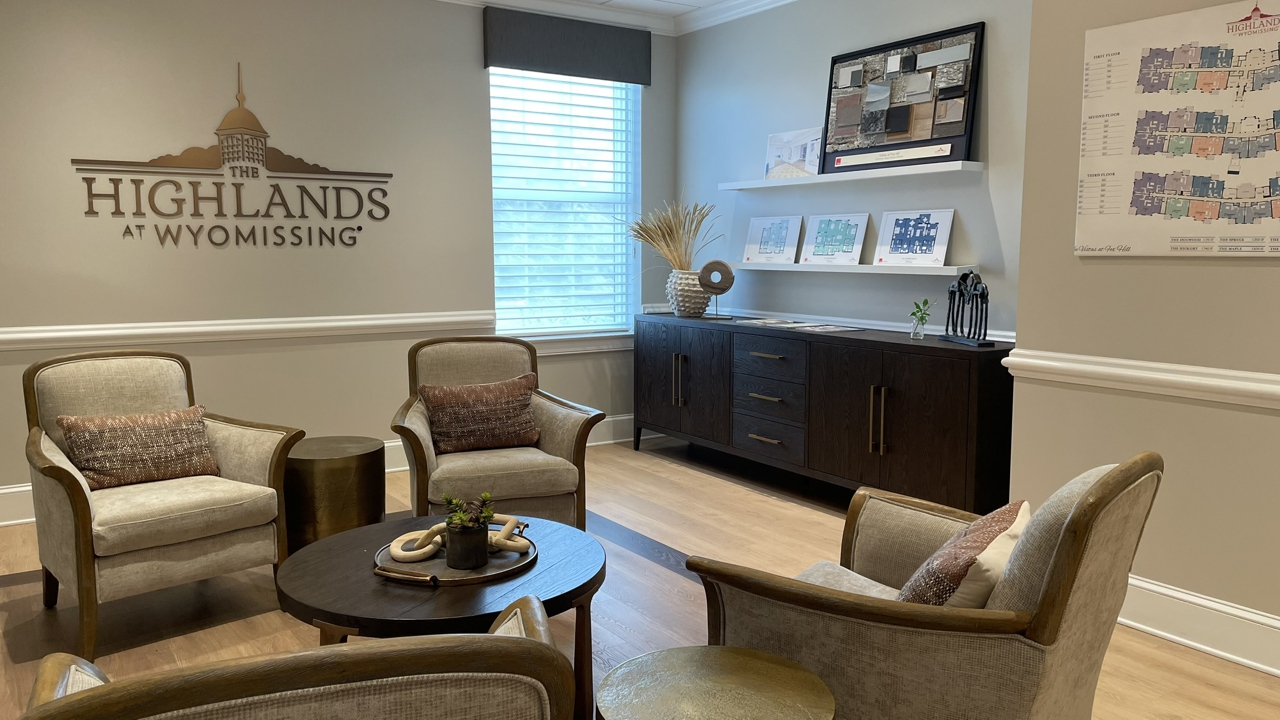 Sales center waiting area